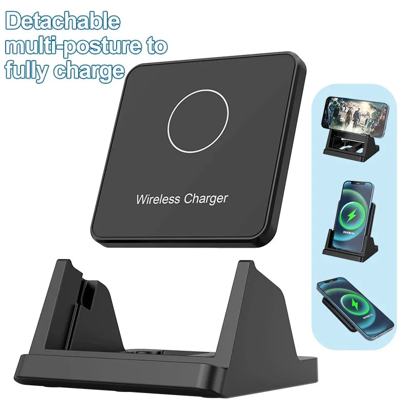 Ricarica Wireless Veloce 15W con Supporto Verticale/Orizzontale per iPhone,…