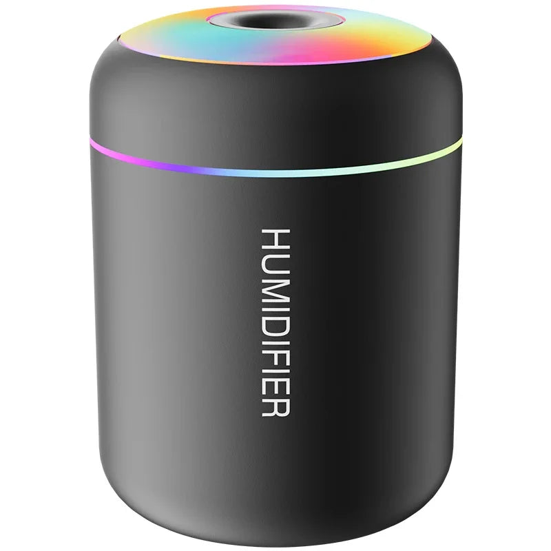 Mini Umidificatore USB 180ml con Diffusore Aromaterapico e Luci LED