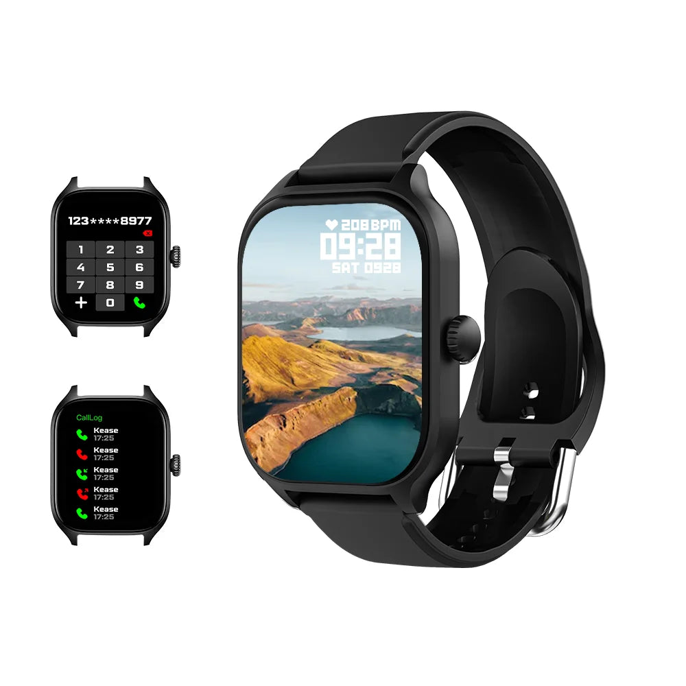 Smartwatch con display 2.01" e risposta chiamate – fitness e salute