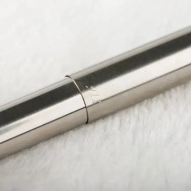 Jinhao 911 Pure Silver Steel Fountain Pen with 0.38mm Extra Fine Nib Smooth Writing Inking Pens for Christmas Gift Free Shipping