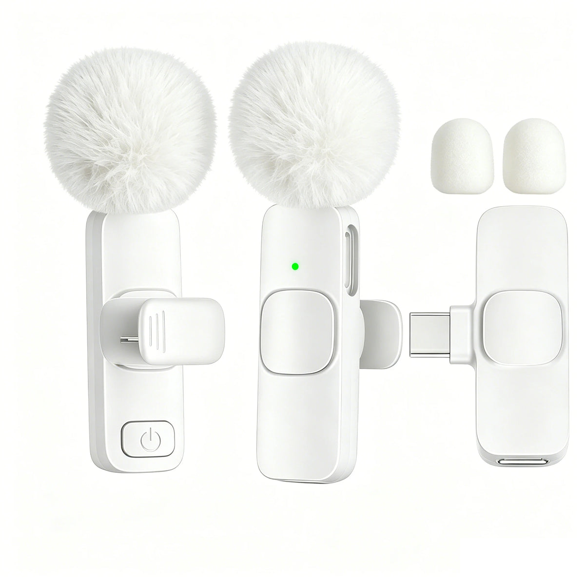 Microfono Lavalier Wireless Type‑C con Bassa Latenza e Raggio 30 m – Plug & Play
