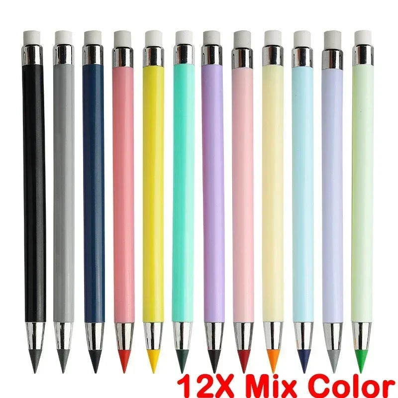 Set da 12 matite Infinity multicolore HB con gomma – senza tempera