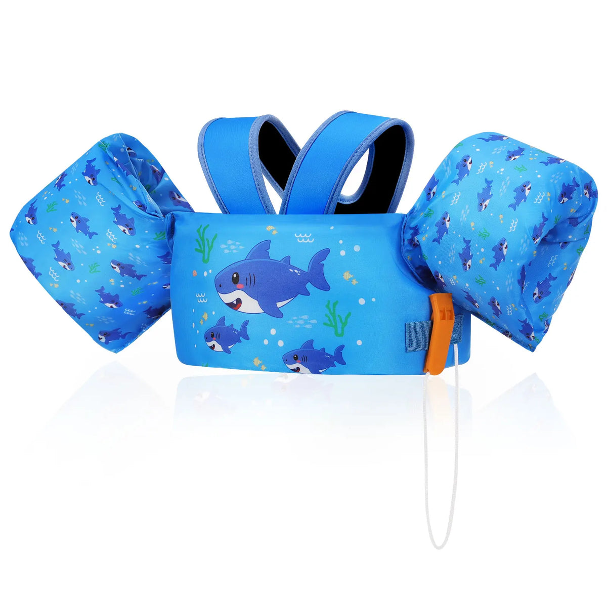 Gilet de sauvetage pour enfants avec sifflet, brassards en mousse pour piscine et kayak