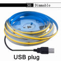 Striscia LED USB 5V COB dimmerabile con sensore touch per TV, specchio e cucina