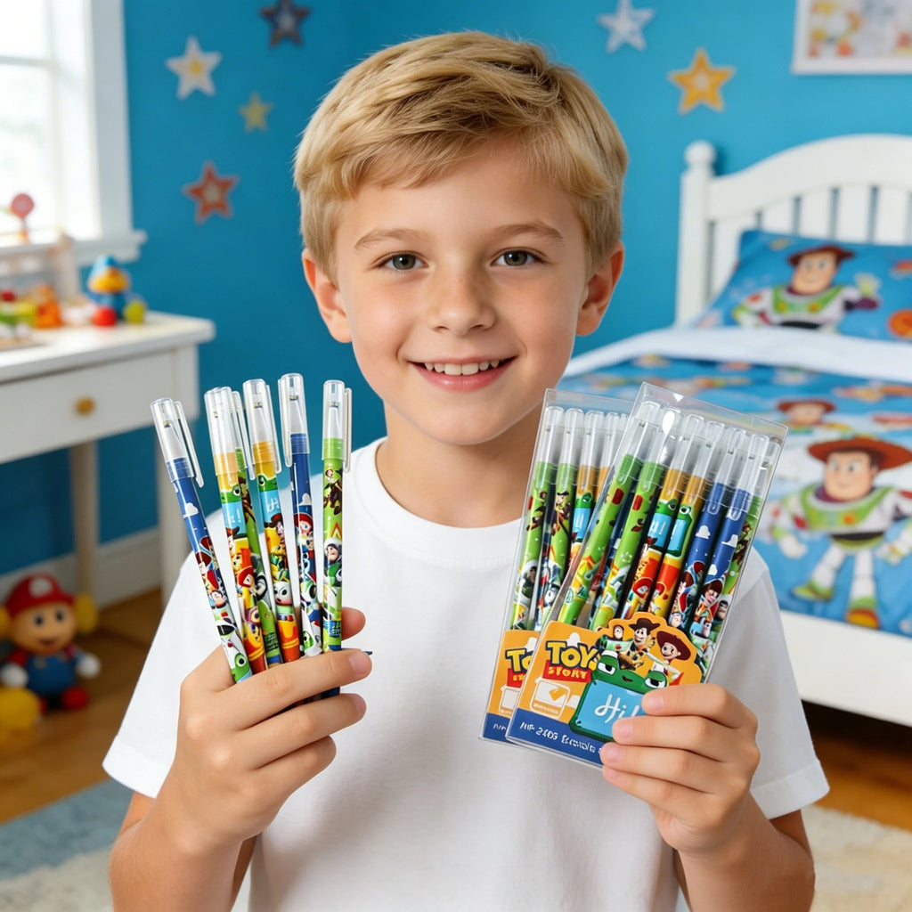 Set di penne gel cancellabili Toy Story blu 0,5 mm – 6 o 24 pezzi