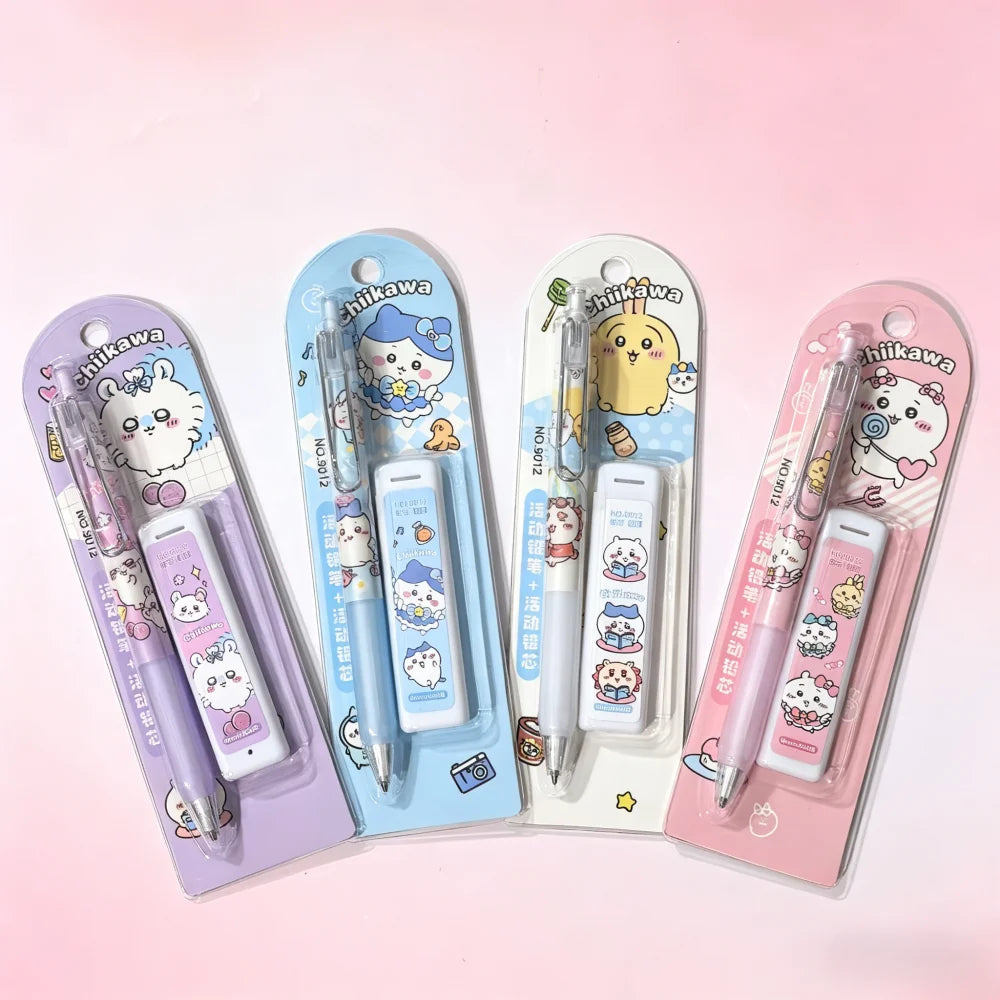 HOT! Stylish Automatic Pencil Set Anime Merchandise Cute Girly Writing Lead Resistant for Students