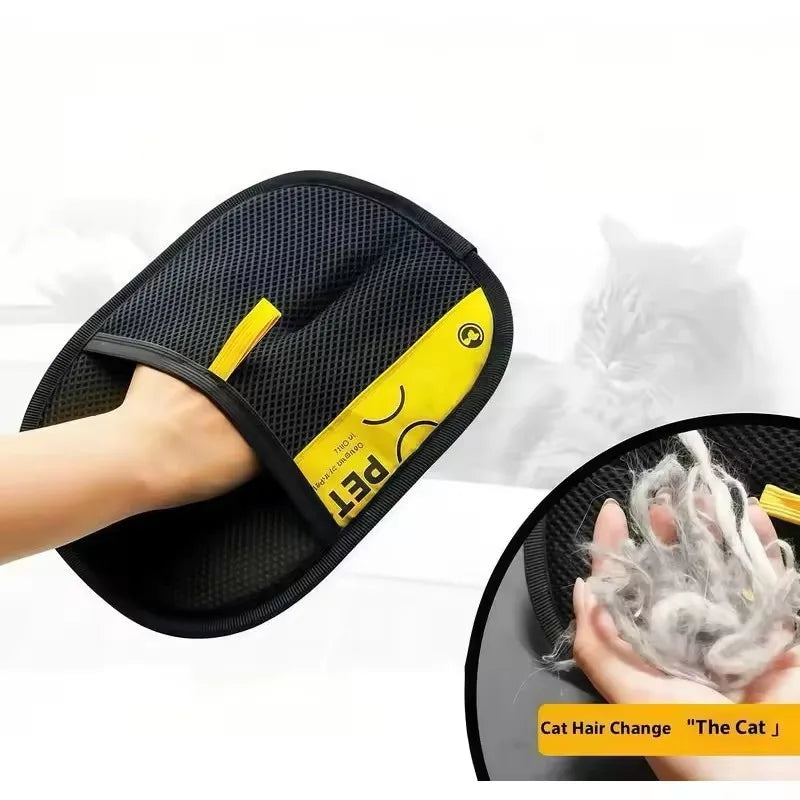 Guanto Rimozione Peli per Animali Domestici con Spazzola