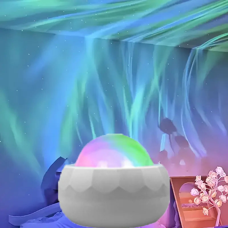 Proiettore LED Aurora – Luce Notturna RGB 7 modalità, telecomando, rotazione…