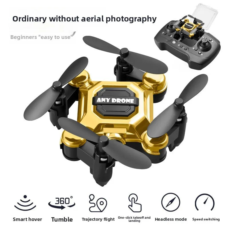 Mini Drone Pieghevole RC con Fotocamera 720p, Shockproof, 120m