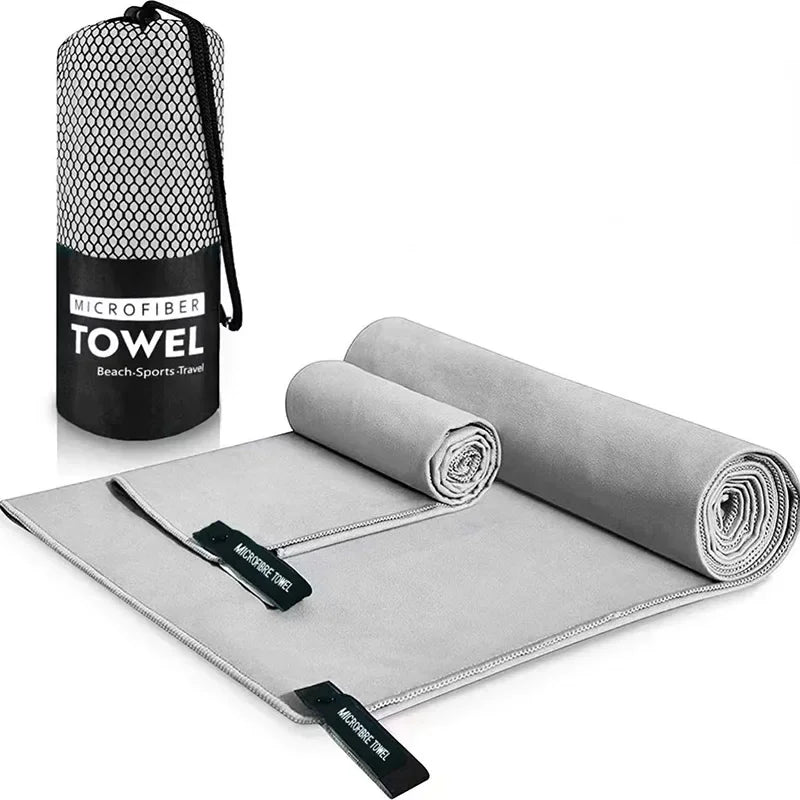 Asciugamano Sportivo Rapido 40x80/50x110 cm – Blu, Grigio, Verde, Arancione