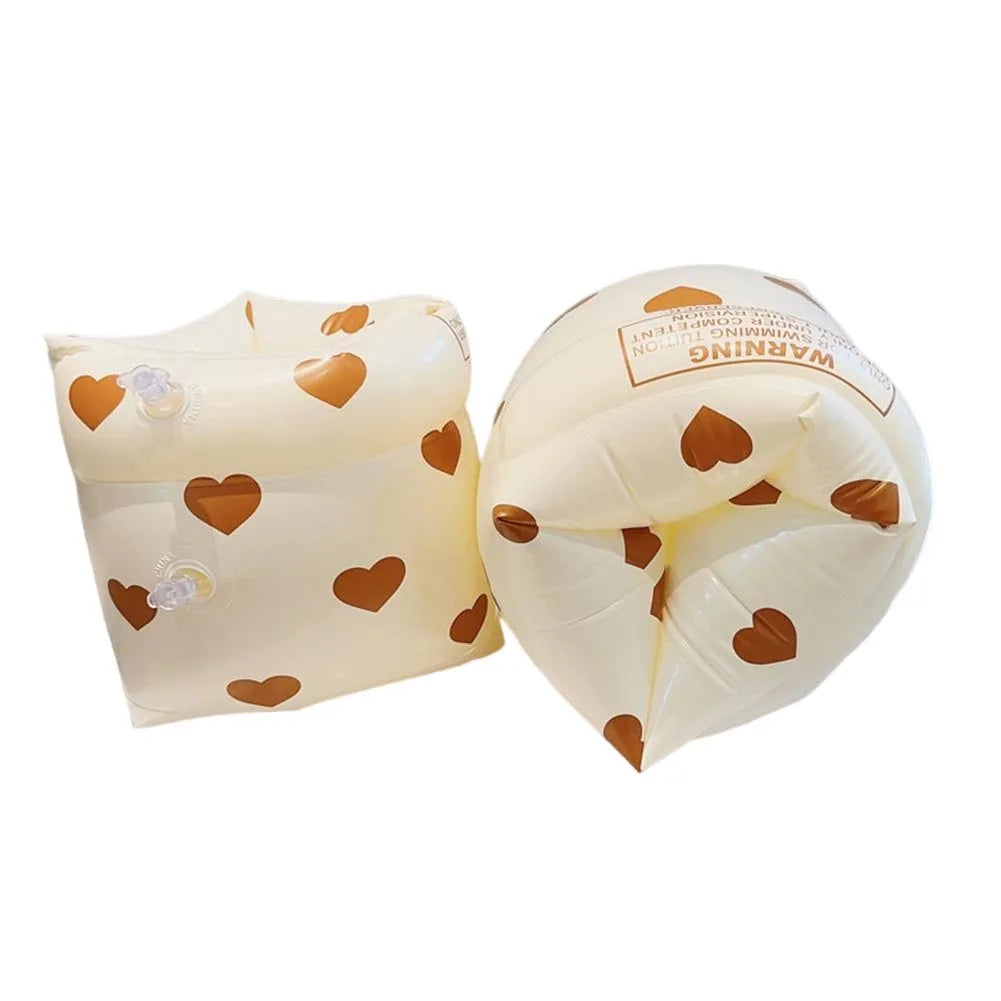 1Pair Swimming Arm Circle Double Air Bag Inflatable Floating Arm Circle Sleeves PVC Printed Adult Kids Swimming Equipment