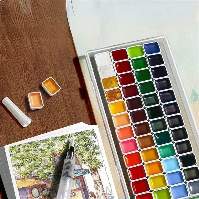 Set di acquerelli 48 colori 1 ml per artisti, adulti e principianti