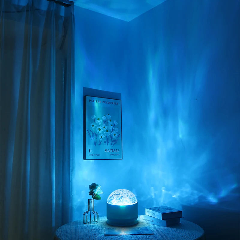 Proiettore LED Aurora Waves – Luci notturne con 16 effetti colore e telecomando