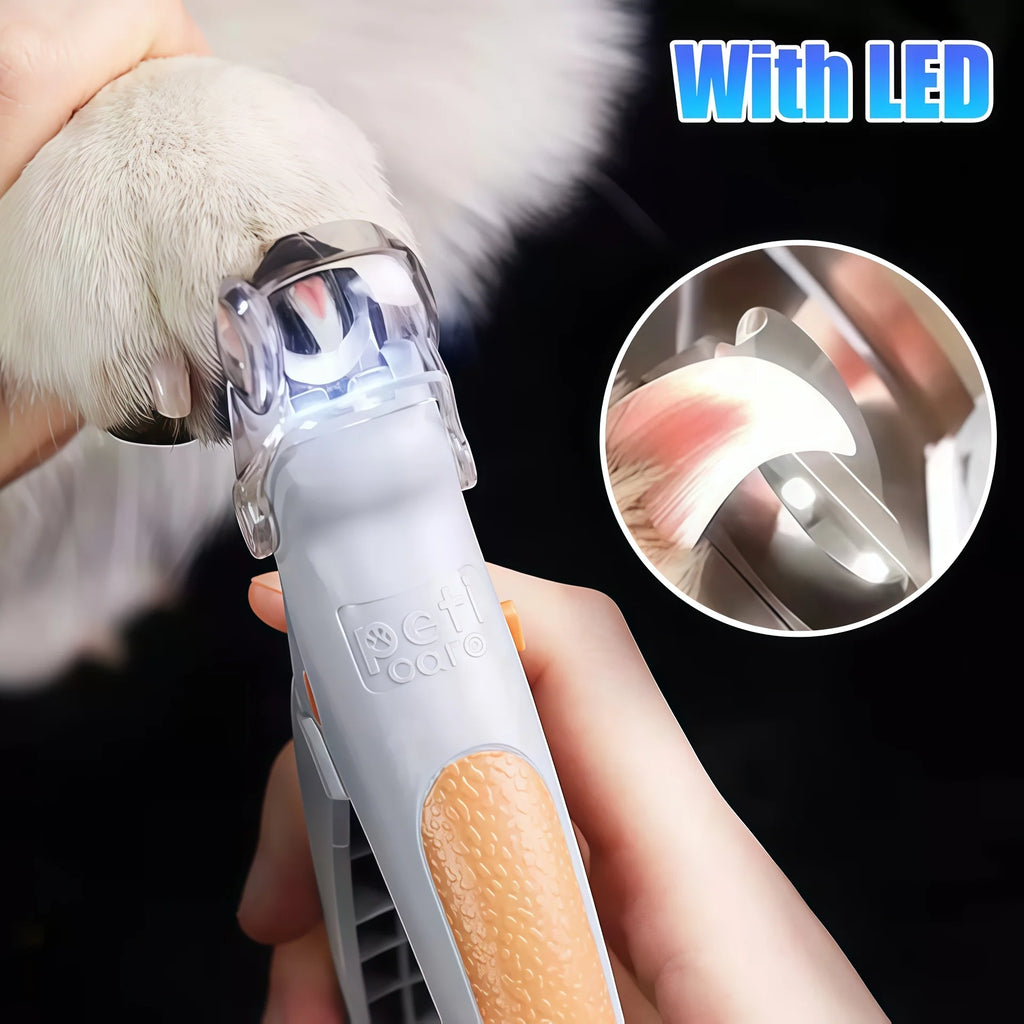 Tagliaunghie professionale con luce LED e protezione per cani e gatti
