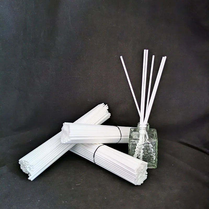 50pcs/100pcs per Lot Fiber Reed Diffuser Sticks 3mmx20cm Rattan Home Fragrance Aromatherapy Sticks Lasting for Office Bedroom