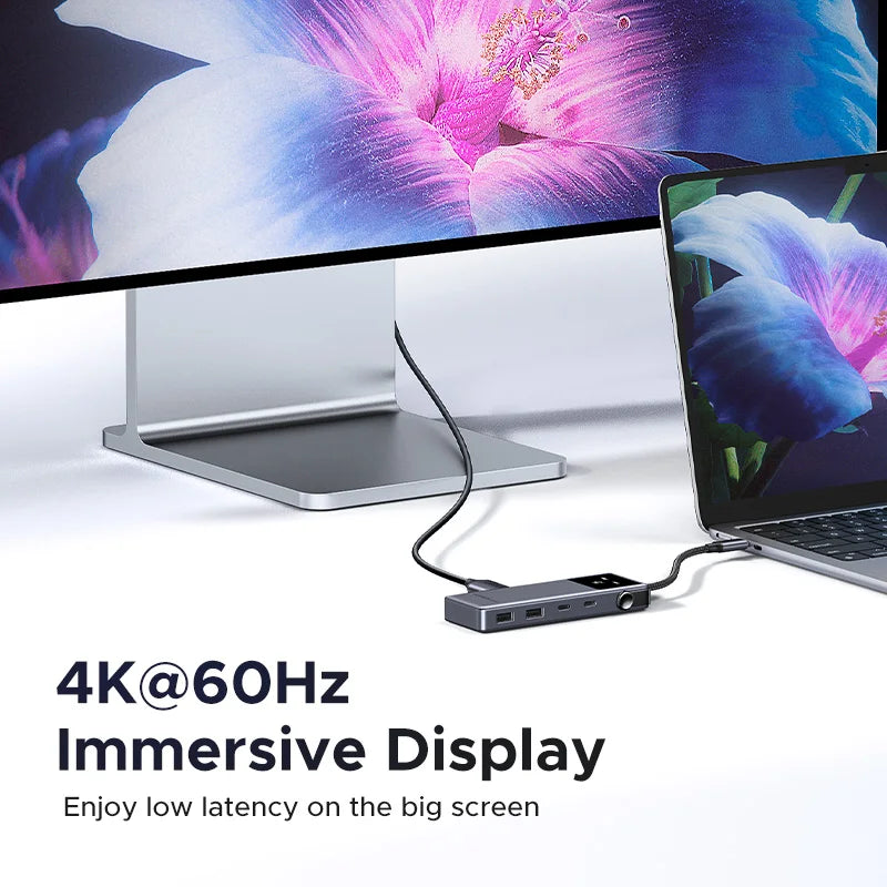Hub USB‑C 6‑in‑1 4K 60 Hz con Power Delivery 100 W e porte 10 Gbps