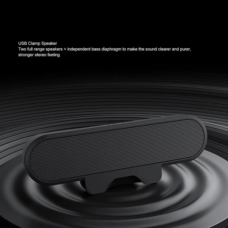 Mini Soundbar Portatile USB da 2.0 con Clip per PC, TV e Laptop