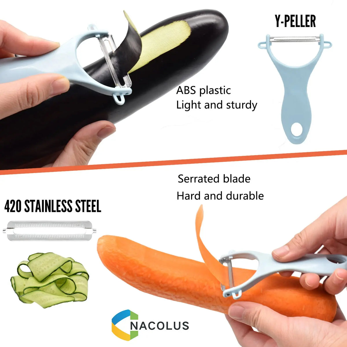 Mandolina 5-in-1 Manuale per Verdure e Frutta – Affetta, Grattugia e Taglia