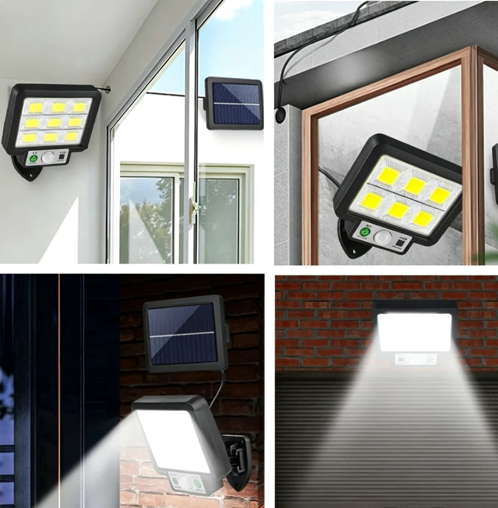Lampada da Parete Solare con Sensore di Movimento IP65 per Giardino e Patio