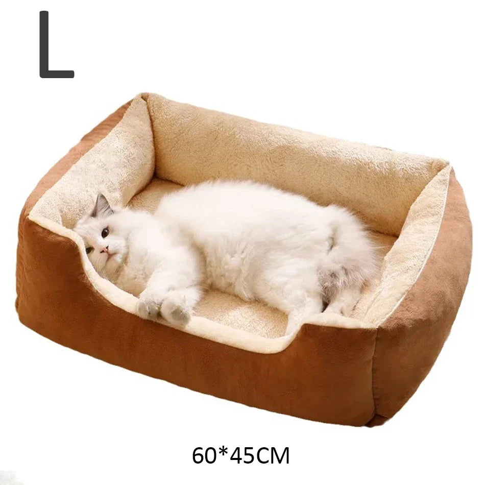 Letto in Peluche Traspirante per Gatti e Cani – 3 Taglie Disponibili