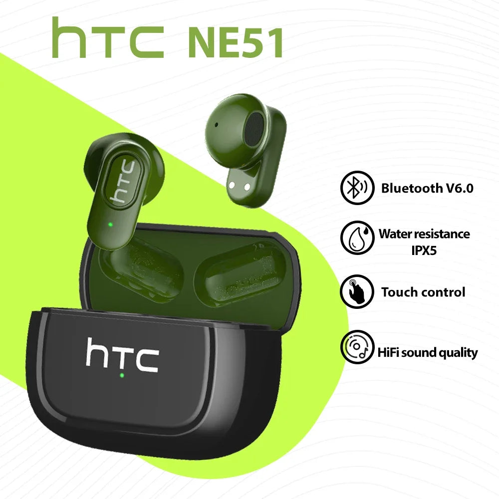 Auricolari Bluetooth TWS Mini con riduzione rumore, touch e ricarica wireless