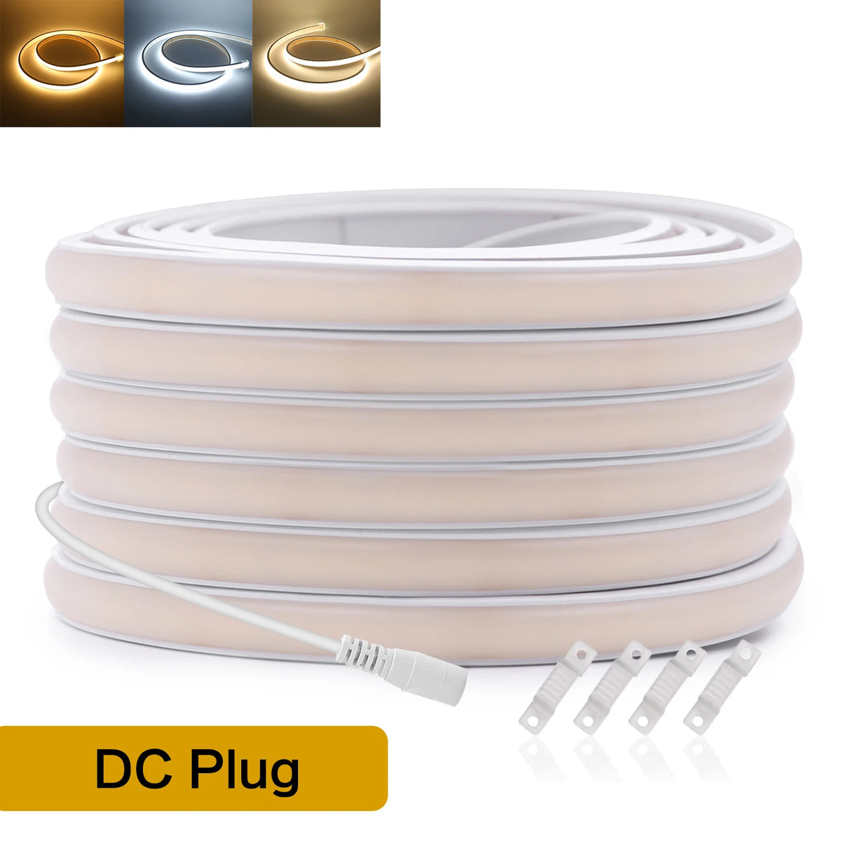 Striscia LED Neon COB 5V dimmerabile, 320 LED/m, waterproof IP68, luce…