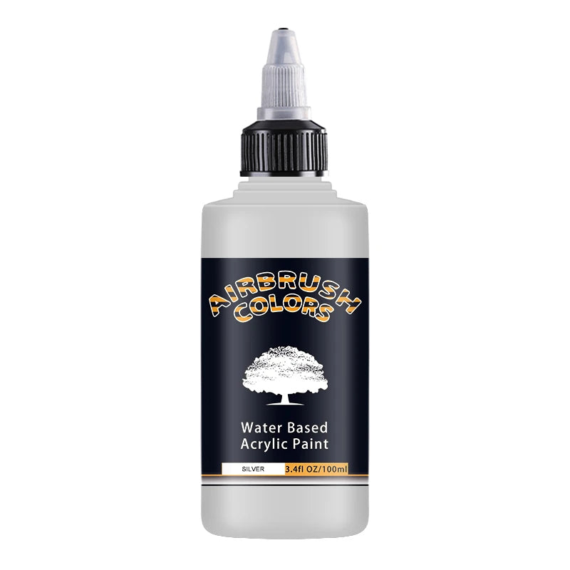 SAGUD Acrylic Airbrush Paint Matte Inks for Model Hobby, Shoes, Leather Easy to Clean Water Based 32 Colors 100ML/Bottle Paint