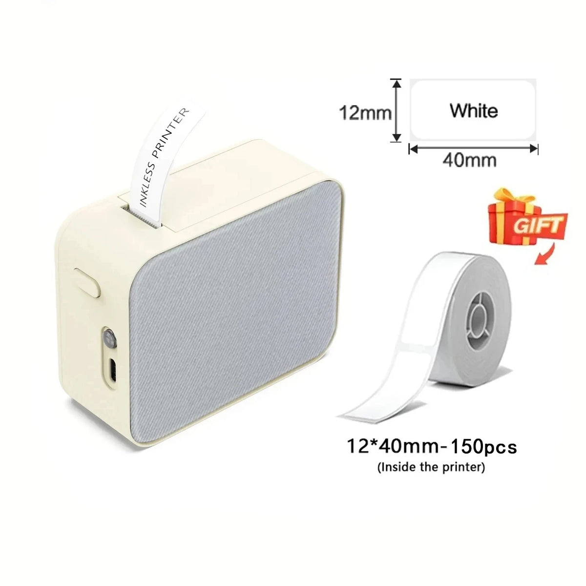 Stampante termica portatile Mini P15 Bluetooth per etichette 15 mm