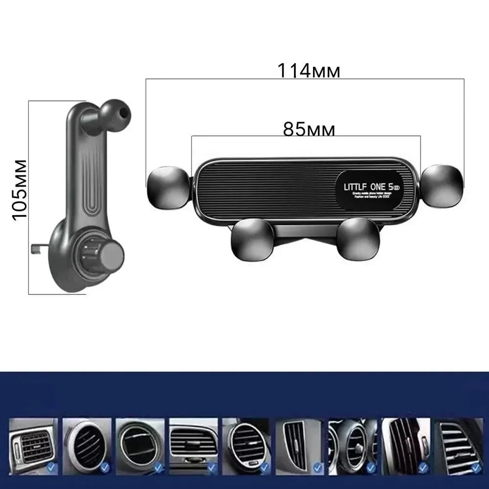 Supporto per cellulare da auto a gravità, ventosa universale 4,7‑7 pollici