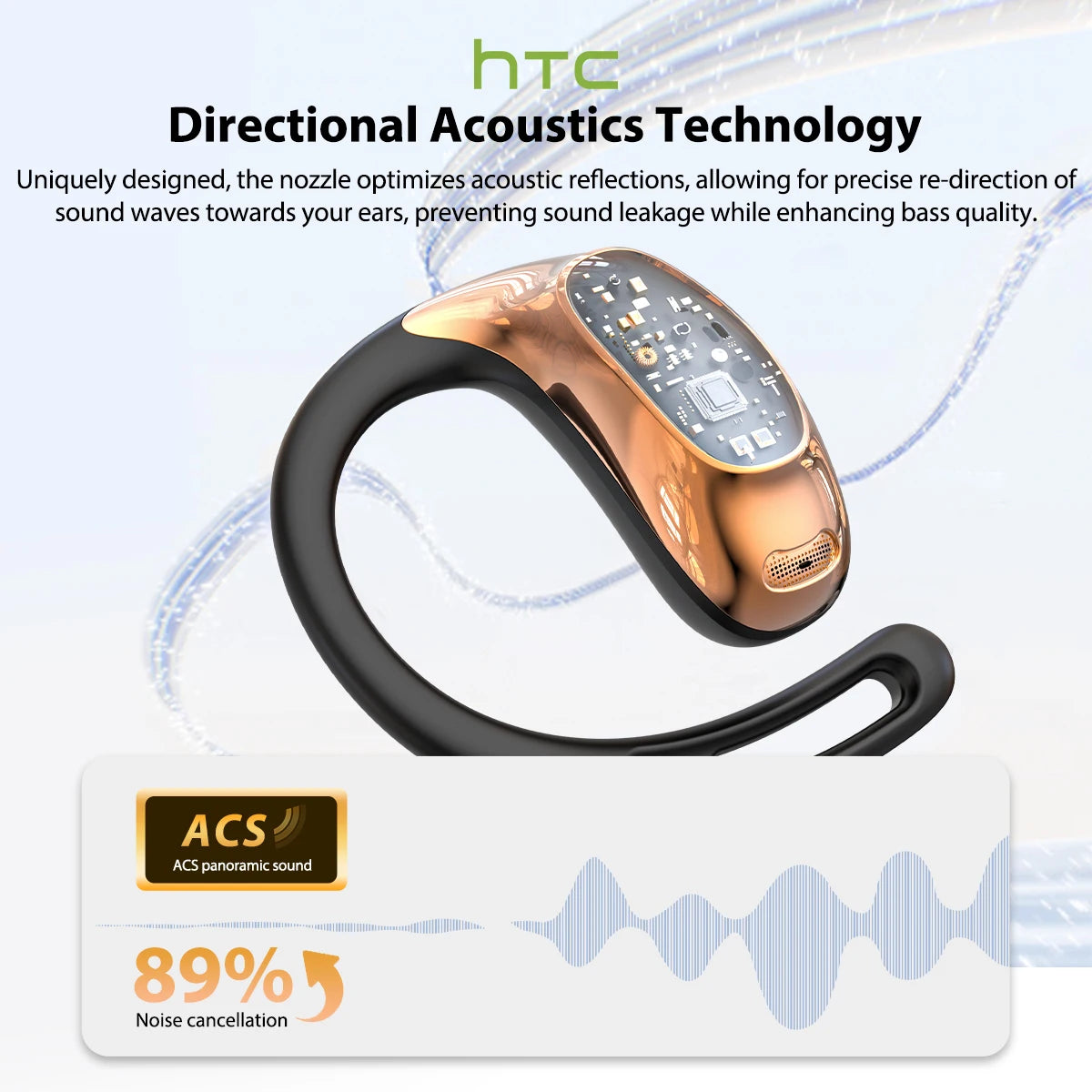 Cuffie Bluetooth AI V6.0 con microfono, touch control e traduzione Saymi