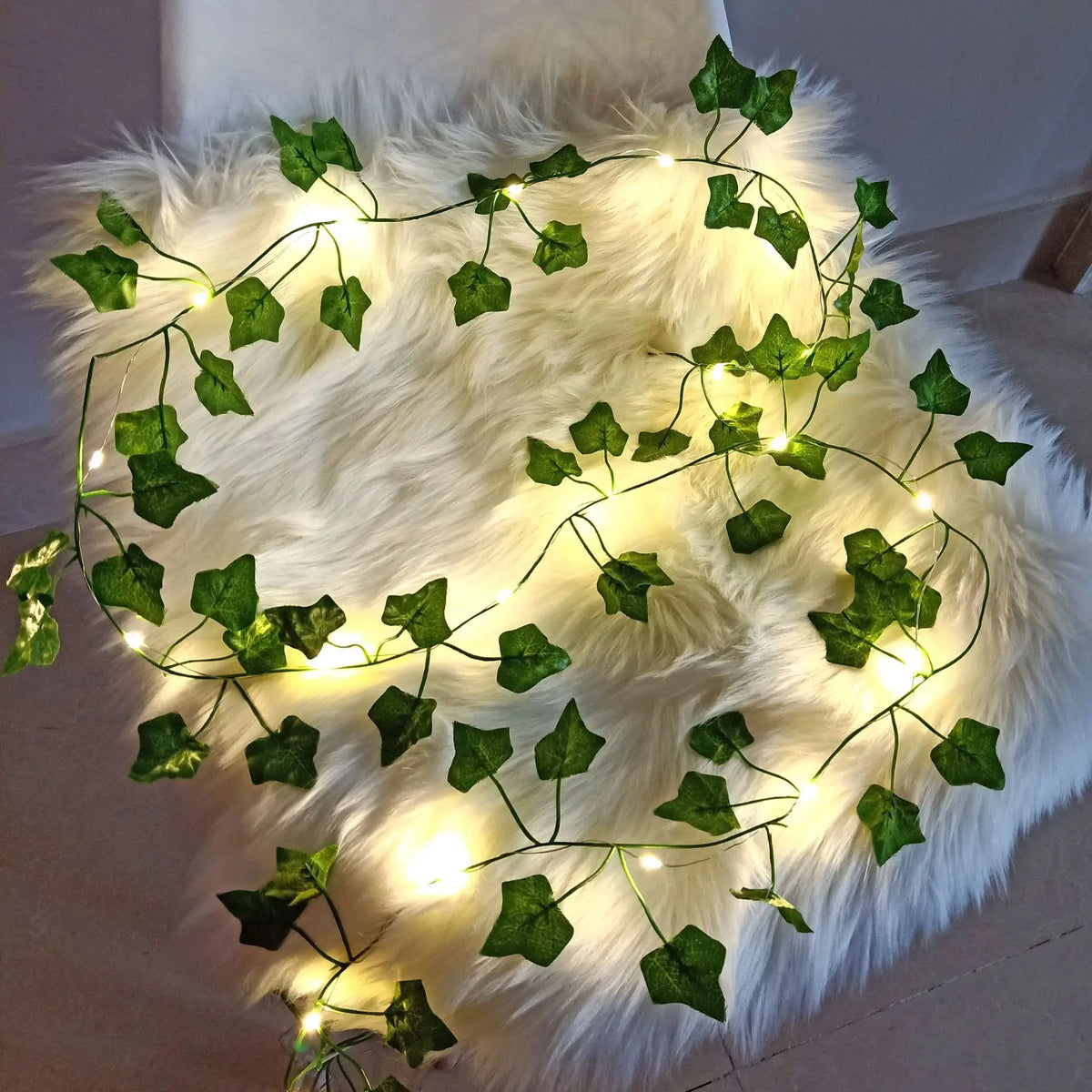 Catena LED solare 5 m con foglie di acero – Luci per giardino e Natale