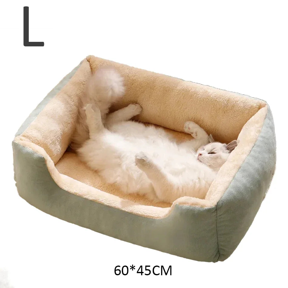 Letto in Peluche Traspirante per Gatti e Cani – 3 Taglie Disponibili