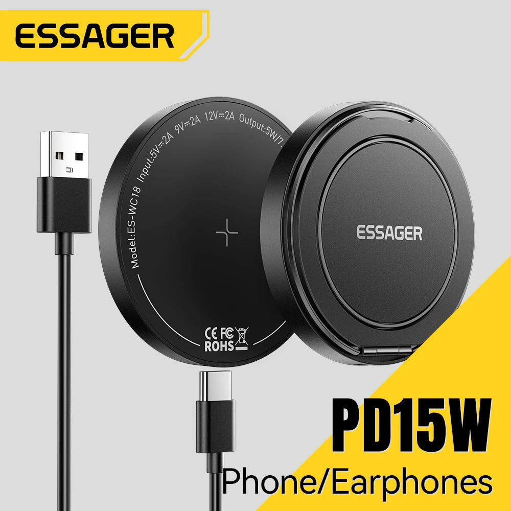 Ricarica wireless magnetica 15W – Supporto rapido per iPhone, Samsung e Xiaomi