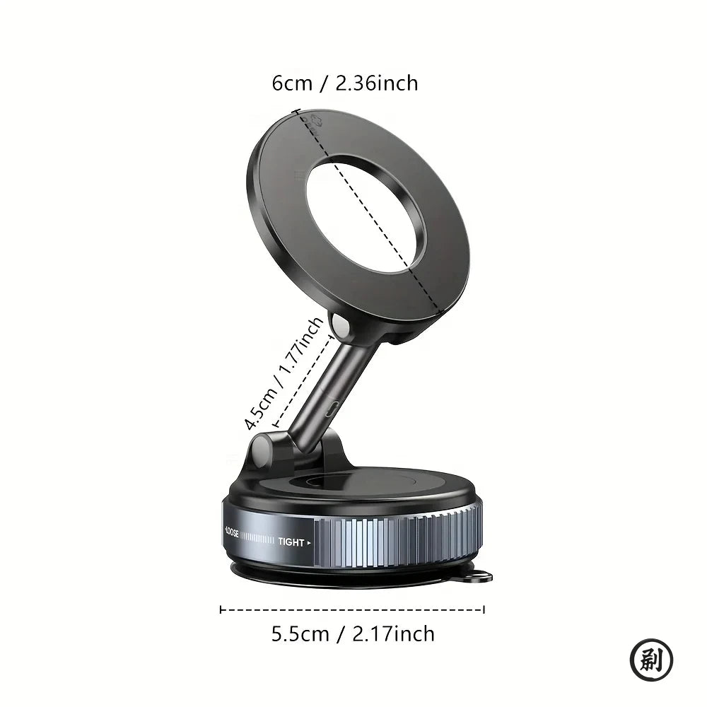 Supporto Magnetico per Smartphone da Auto, Design Pieghevole, Rotazione 360°