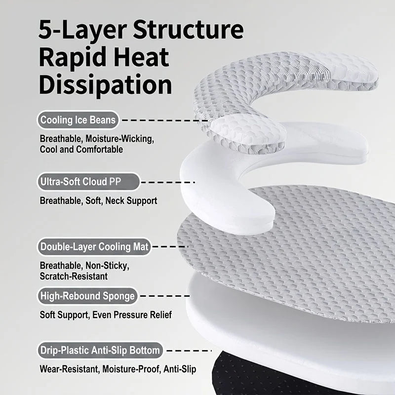 Summer Cooling Dog Bed Ice Silk Cat Mat Breathable Oval Pet Nest Heat Dissipation Pad for Small Medium Large Dogs And Cats