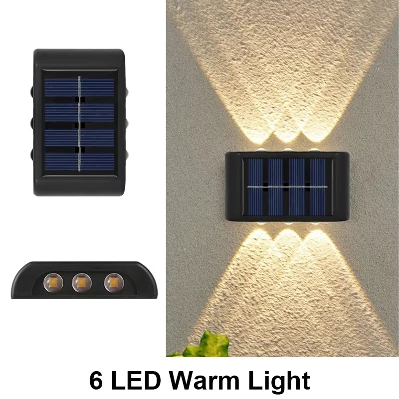 Lampada da Parete Solare per Esterni – LED Impermeabile, Design Moderno, 4/6/8…