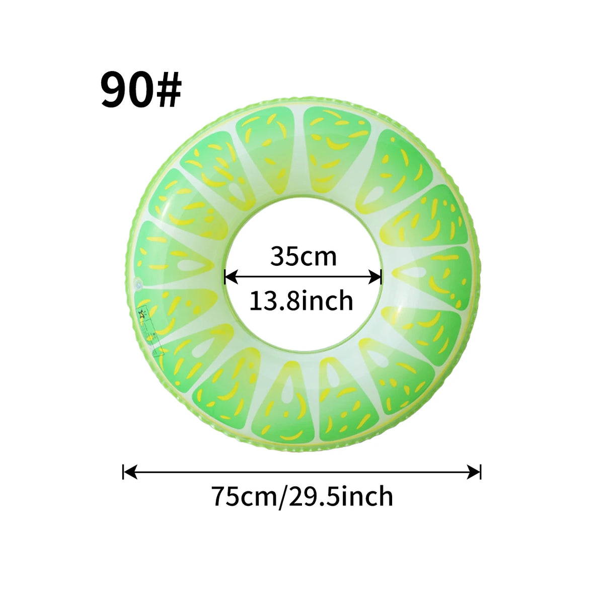 Anello gonfiabile Watermelon in PVC per piscina e spiaggia