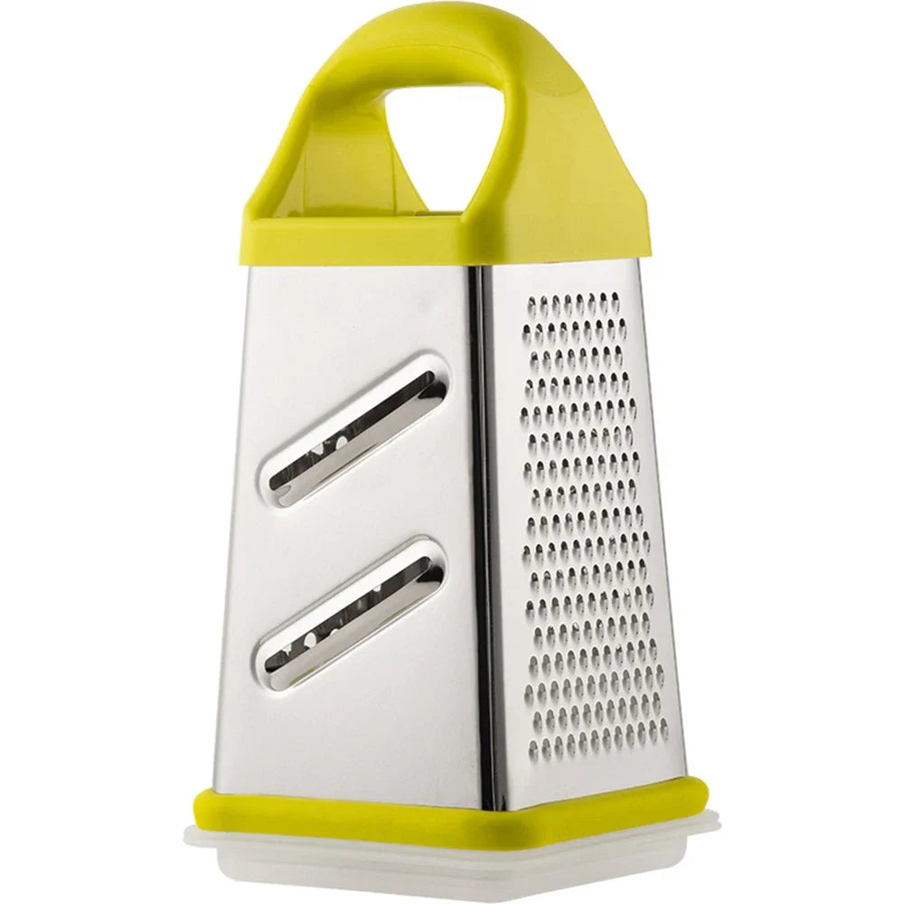 Grattugia e tritatutto 4 lati in acciaio inox per verdure, frutta e formaggi