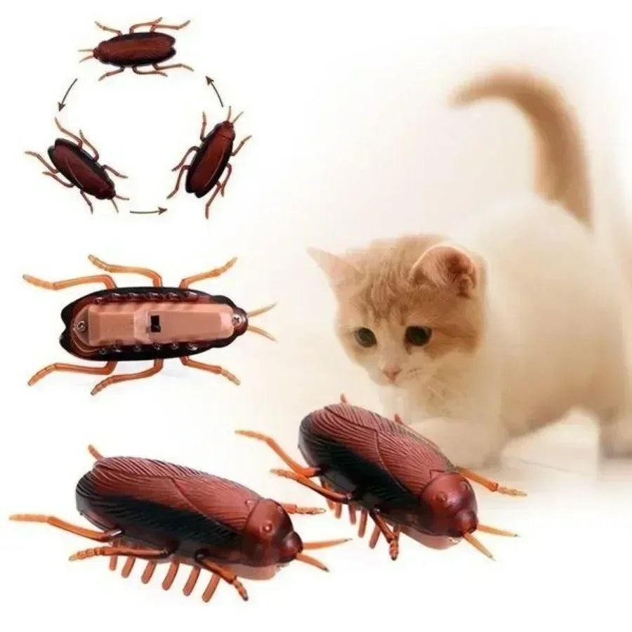 Giocattolo Interattivo a Forma di Scarafaggio per Gatti e Cani
