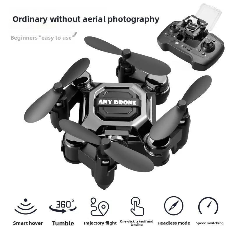 Mini Drone Pieghevole RC con Fotocamera 720p, Shockproof, 120m