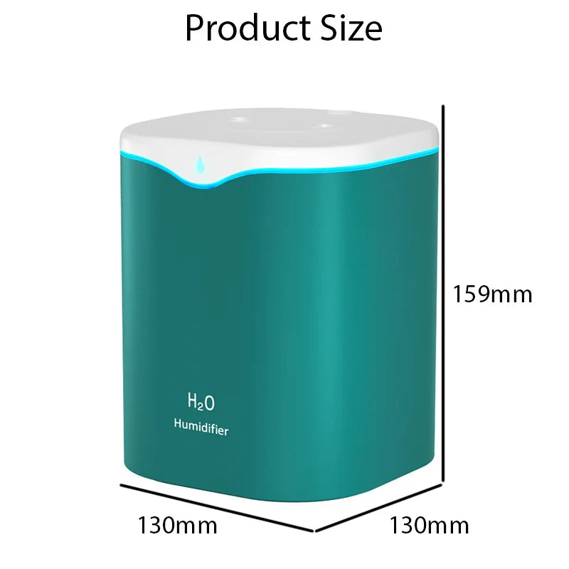 Umidificatore da 2000 ml con doppia nebulizzazione e aromaterapia per casa e…