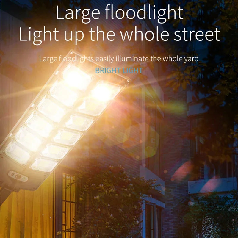 Lampada LED solare super bright per esterno con sensore di movimento IP68