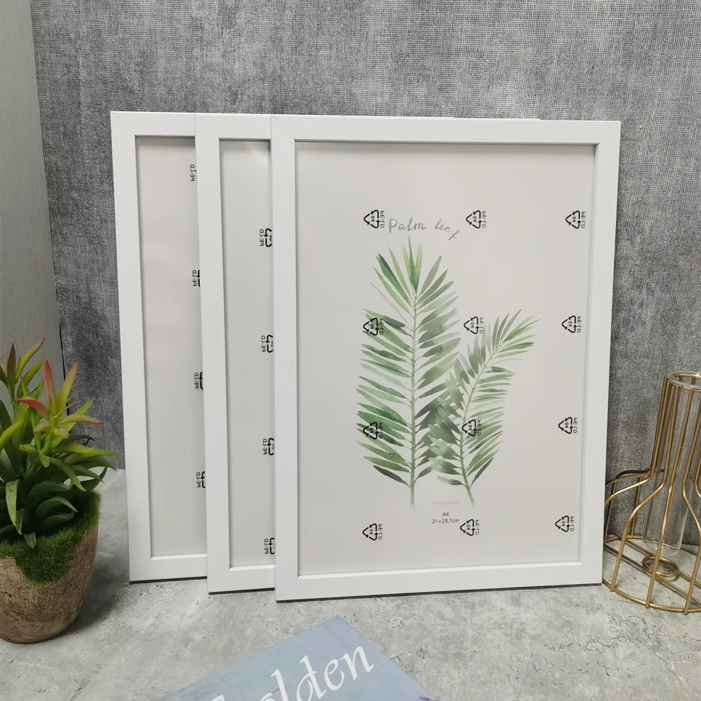 3Pcs Wooden Photo Frames For Picture Wall 10X15 15X20 20X25 A4 Pictures Frame Stand For Pictures Photo Decor Commemorative Gift