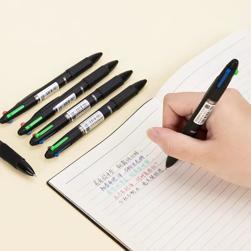 Penna a sfera 0.7 mm 4 colori – Blu, Nero, Rosso, Verde – Per ufficio e scuola