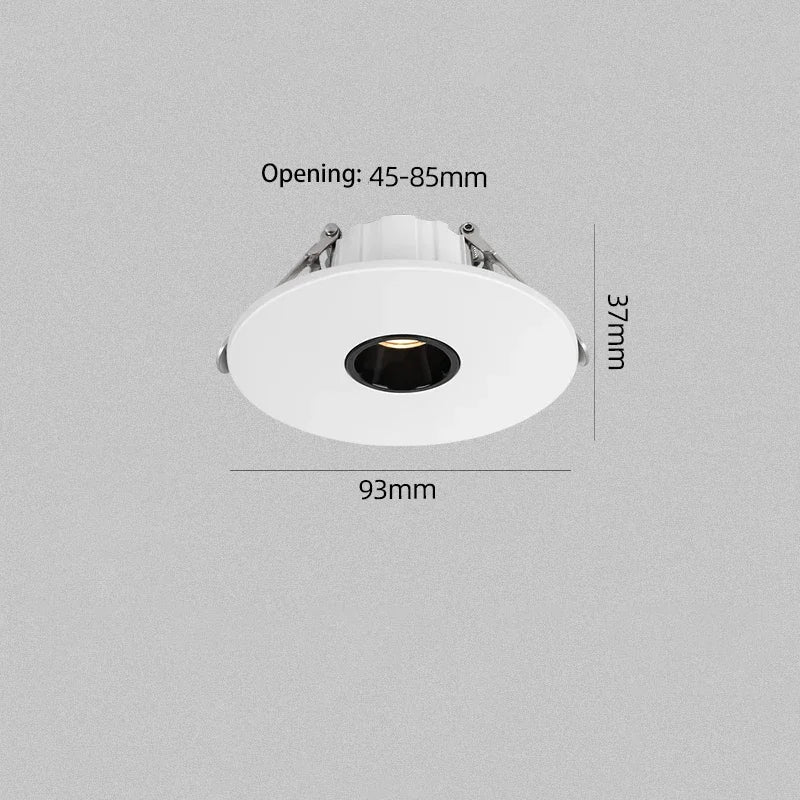 Faretto LED a fascio stretto 3‑15°, per tavolo, bianco/nero, 85‑265 V