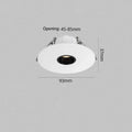 Faretto LED a fascio stretto 3‑15°, per tavolo, bianco/nero, 85‑265 V