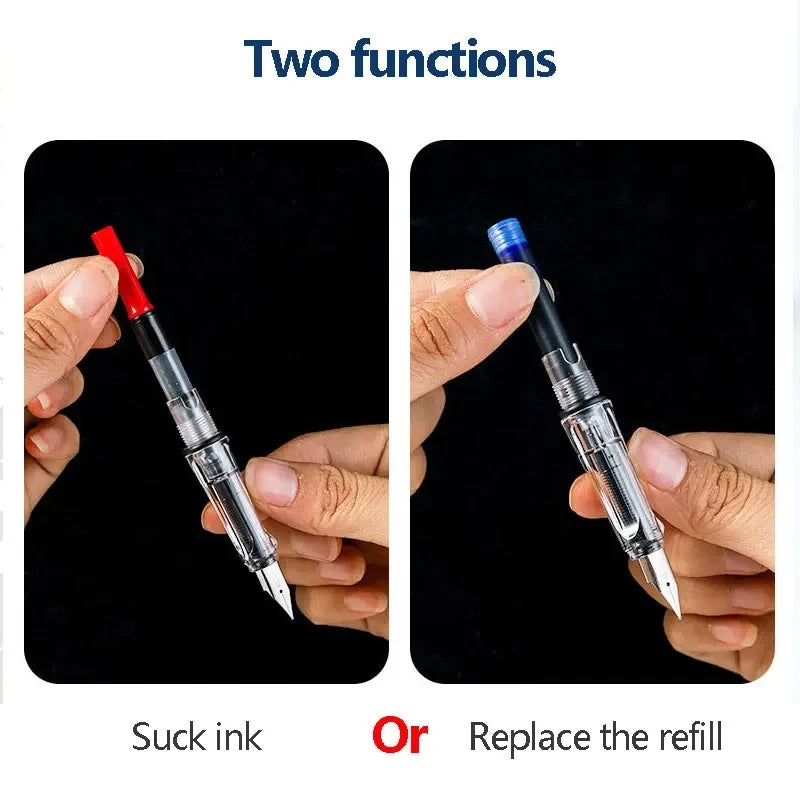 Set 11 penne stilografiche 0,38 mm con inchiostro ricaricabile – scrittura…