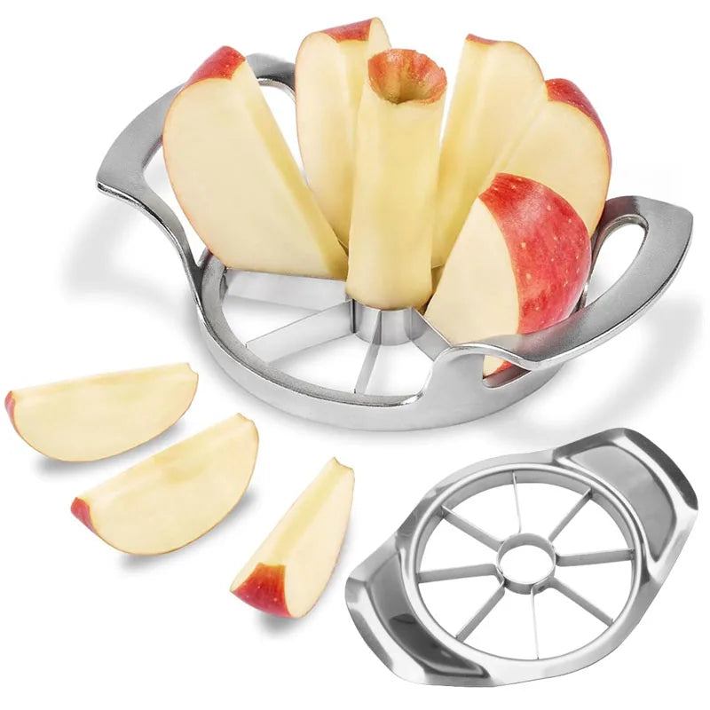 Tagliapple in acciaio inox 8 lame con manico satinato Correttore e pelatore 3…