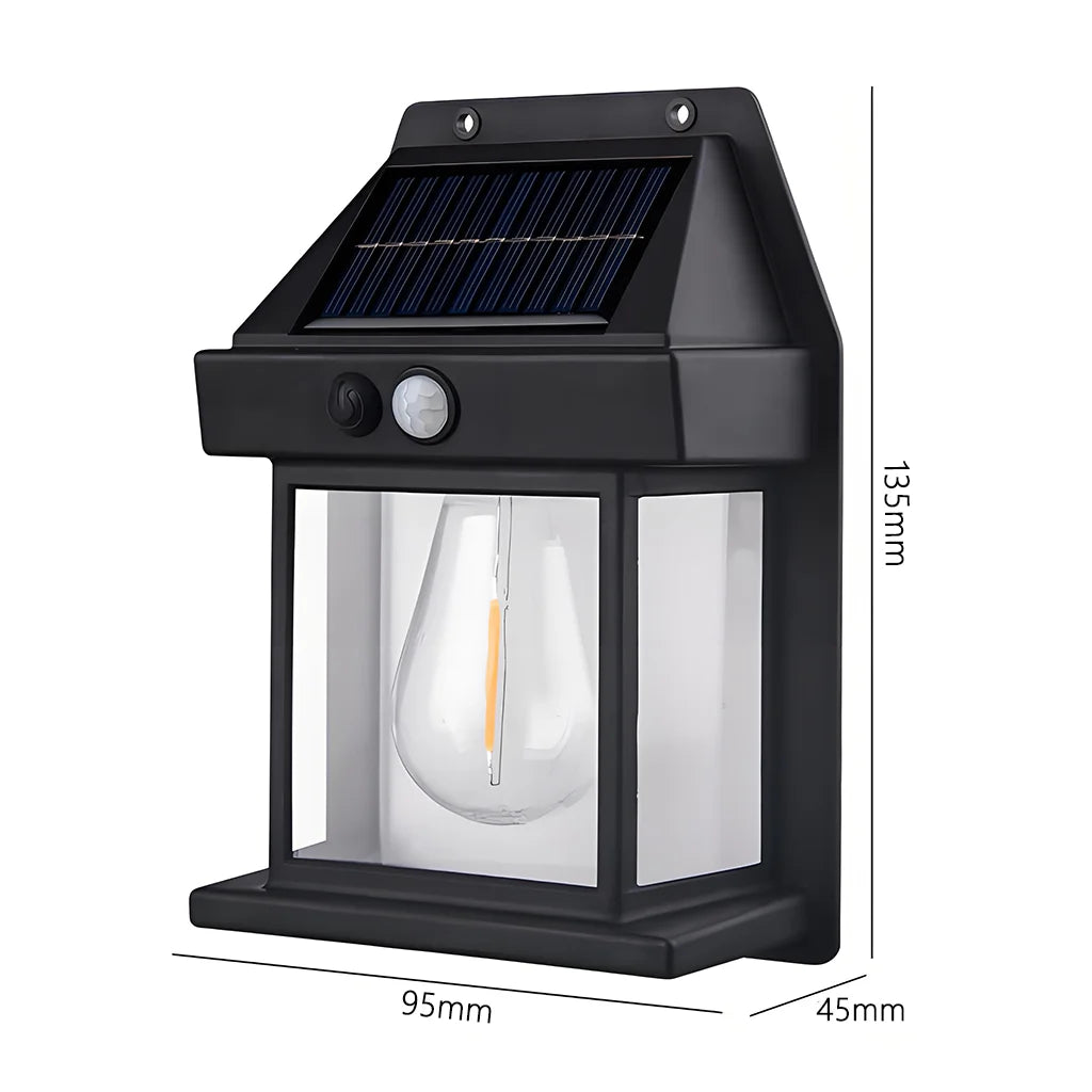 Lampada da parete solare LED impermeabile per giardino e recinzione