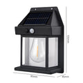 Lampada da parete solare LED impermeabile per giardino e recinzione
